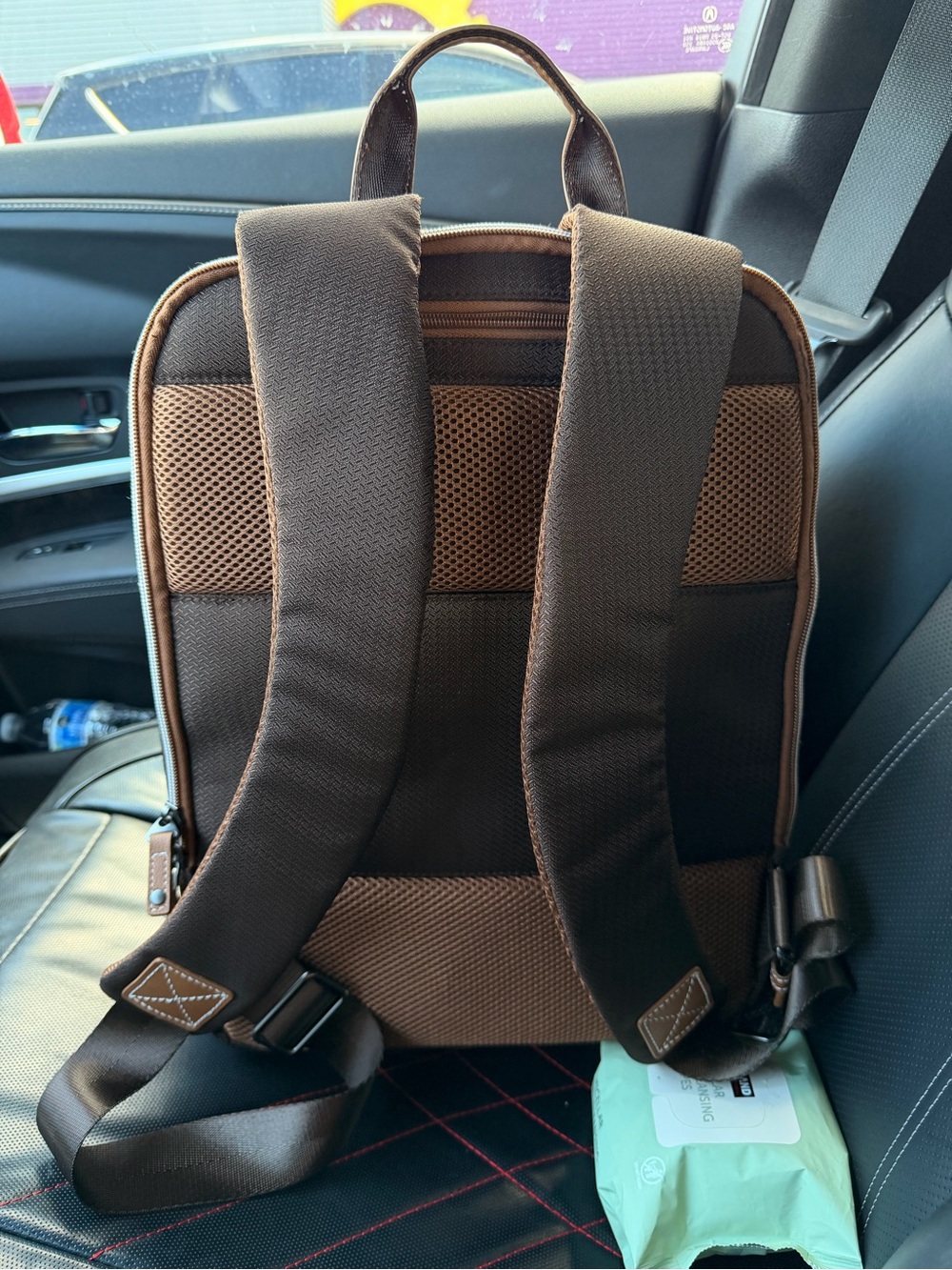 DELSEY Paris Chatelet Air 2.0 Travel Laptop Backpack Chocolate Brown - Picture 5 of 14